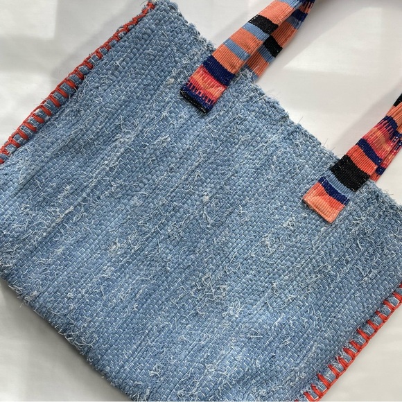 Mercado Global Handbags - Mercado Global Patricia Interwoven Artisan Handwoven Tote Bag Rare
